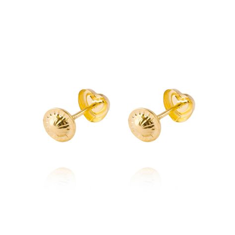 Aros de Oro 18kt Corazón con Circonita-2