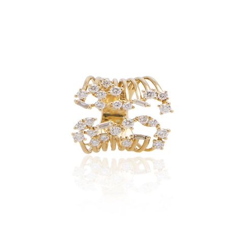 Anillo Oro Amarillo 18kt Diamantes 99Pts | Danielle Costantini-0