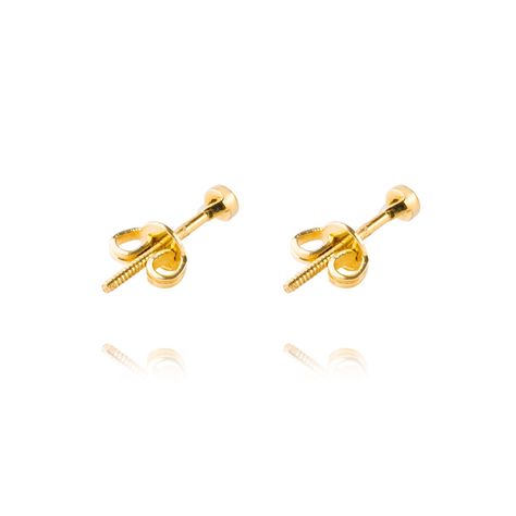 Aros de Oro 18kt con Diamantes Punto de Luz 4pts total SI/H-2