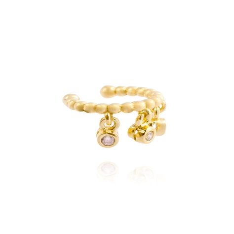 Aros de Plata Esterlina 925 Bolitas Individual Revestido en Oro 18kt-2