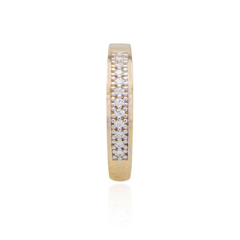 Anillo Compromiso de Oro 18Kt Cintillo Alto Circones-2