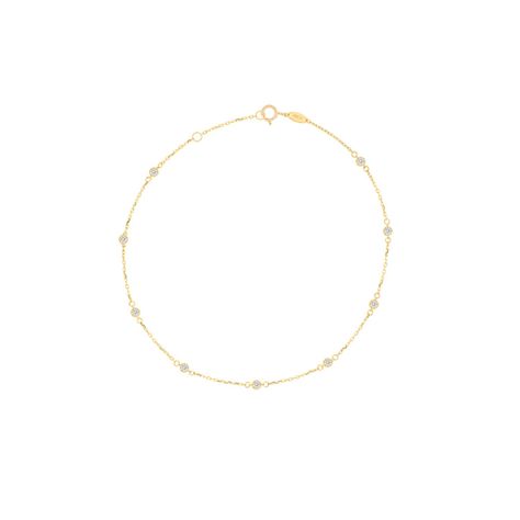 Tobillera de Oro 18kt Circones.-0