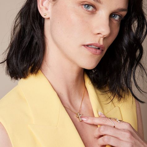 Collar Oro 18kt Diamantes Cruz 55Pts | Danielle Costantini-4