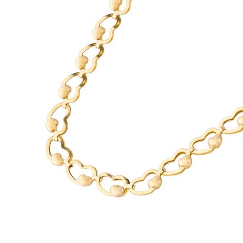 Collares de Oro 18kt Modelo Corazón Completo-1