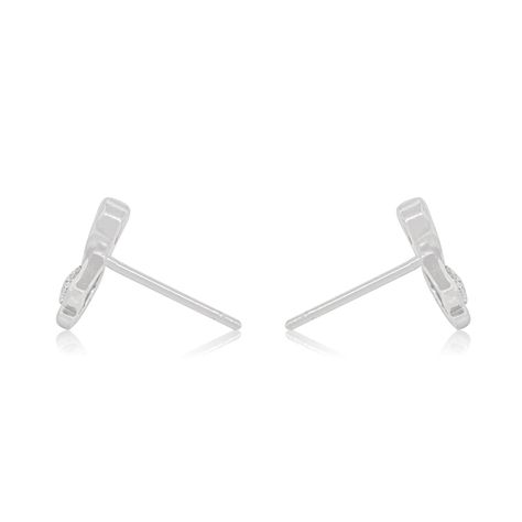 Aros de Plata Esterlina 925 Cisne Circon-2