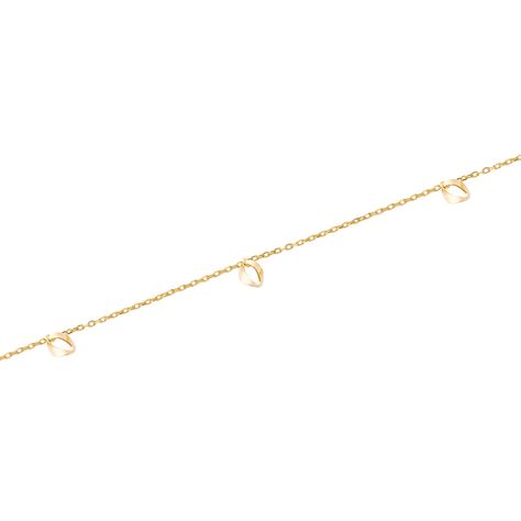 Tobilleras de Oro 18kt Modelo Argollas Colgantes-1