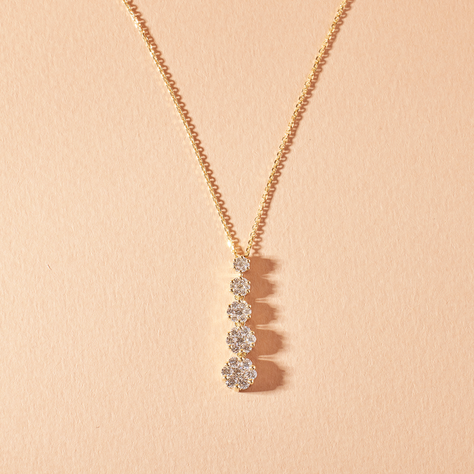 Collar de Oro 18kt con Diamantes 72 Pts Total - By Danielle Costantini-0