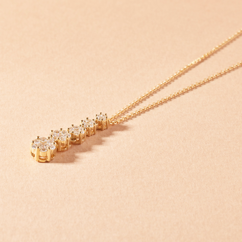 Collar de Oro 18kt con Diamantes 72 Pts Total - By Danielle Costantini-1