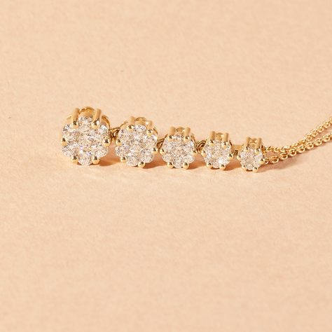 Collar de Oro 18kt con Diamantes 72 Pts Total - By Danielle Costantini-2