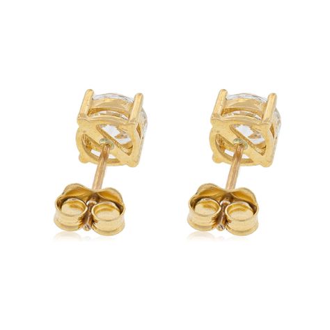 Aros de Oro 18kt con Circonita de 6mm 4Grifas-2