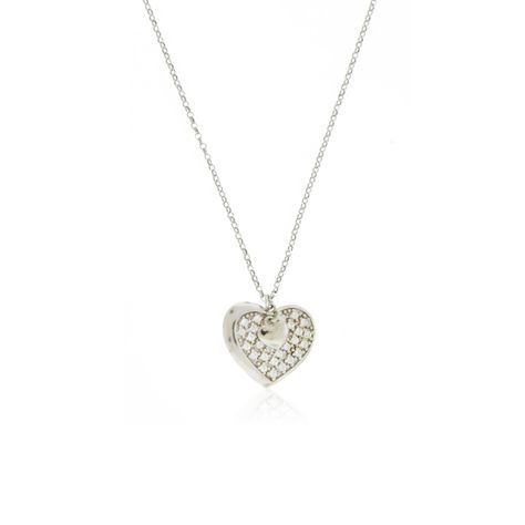 Collar de Plata Esterlina 925 Corazón con Circonitas-1