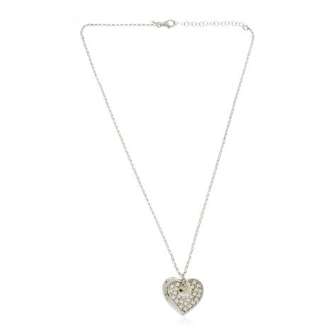 Collar de Plata Esterlina 925 Corazón con Circonitas-0