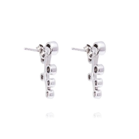 Aros de Plata Esterlina 925 Seis Círculos-2