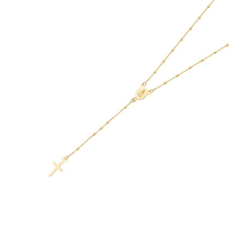 Collares de Oro 18kt Modelo Rosario Delicado-1