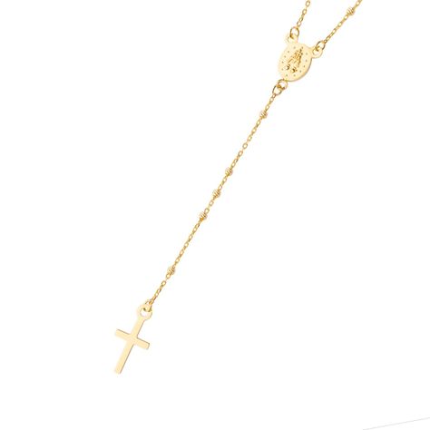 Collares de Oro 18kt Modelo Rosario Delicado-2