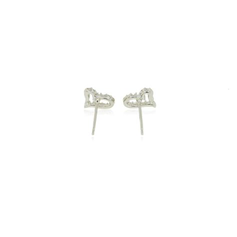 Aros de Plata Esterlina 925 Corazón Circonitas-1