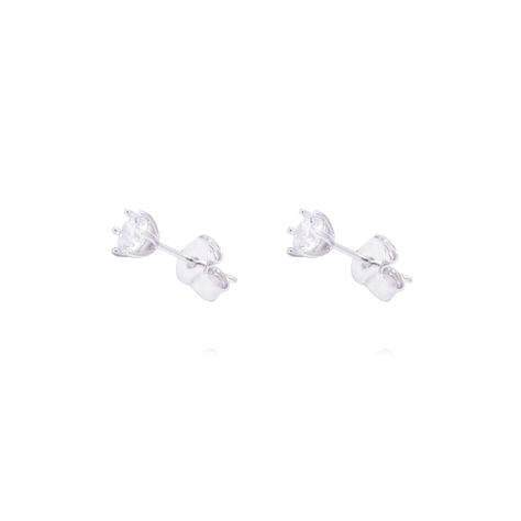 Aros Oro Blanco 18kt Circonita Seis Grifas-1
