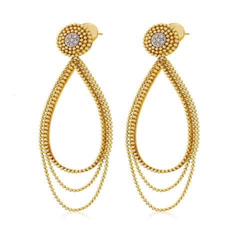 Aros Oro Amarillo 18kt Diamantes-2