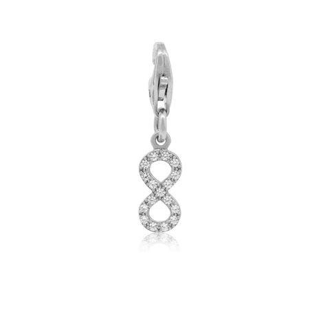 Colgante de Plata Esterlina 925 Infinito Circon-0