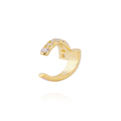 Aros Plata Esterlina 925 Individual Esmaltado Revestido en Oro 18kt-1