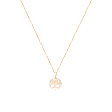Colgante de Oro de 18kt Circonitas Arbol de la vida grande-2