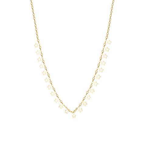Collares de Oro 18kt Modelo Estrellas Colgantes-0
