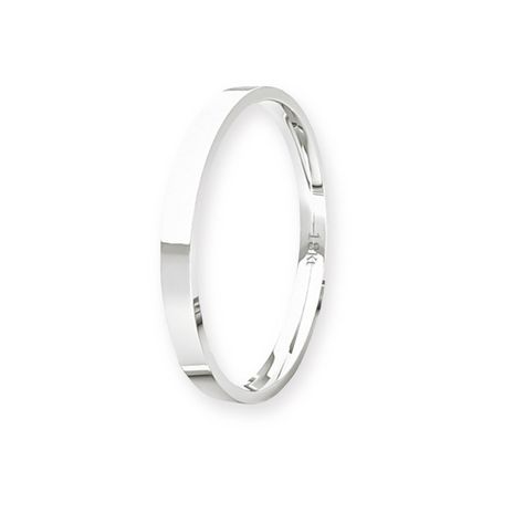 Argolla Matrimonio de Oro Blanco 18kt Tubo ErgoFit Siena de 2,0mm-0