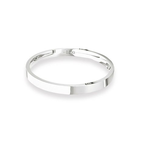 Argolla Matrimonio de Oro Blanco 18kt Tubo ErgoFit Siena de 2,0mm-1