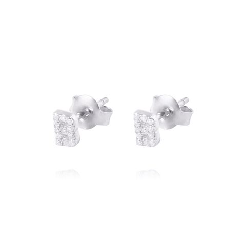 Aros de Plata Esterlina 925 Letra B-0