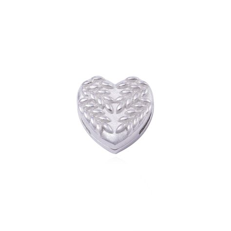 Dije de Plata broche Corazón Tallado-0