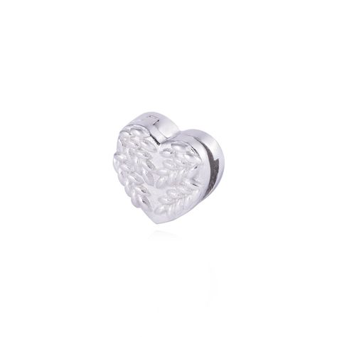 Dije de Plata broche Corazón Tallado-1