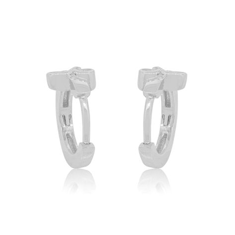 Aros de Plata Esterlina 925 Corazón con Circonita-2