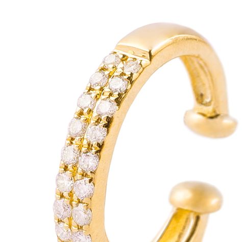 Aros de Oro 18kt Diamante 9Pts Total SI/H Corte Brillante-1