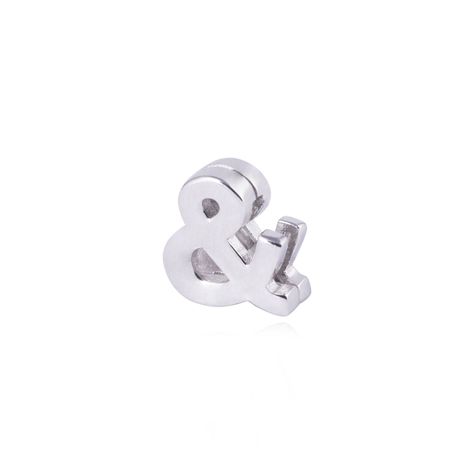 Dije de Plata broche Letra &-1