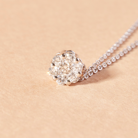 Collar de Oro Blanco 18kt Diamantes 10 Pts  - By Danielle Costantini-2