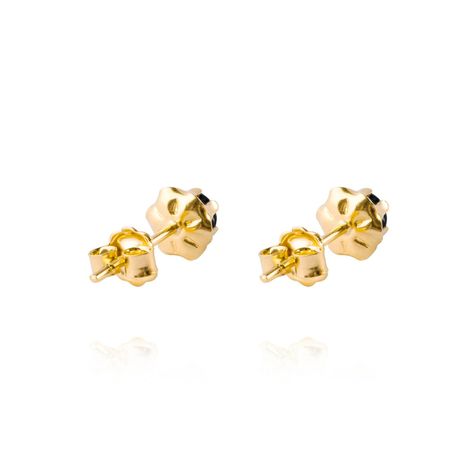 Aros de Oro 18kt Onix de 4mm con Seis grifas-2
