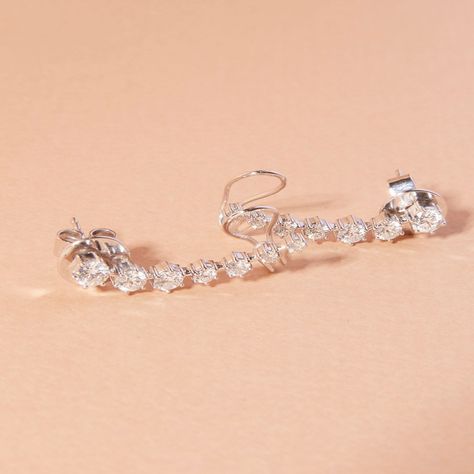 Aros Oro 18kt Diamantes 1,3 Qts Total | Danielle Costantini-1