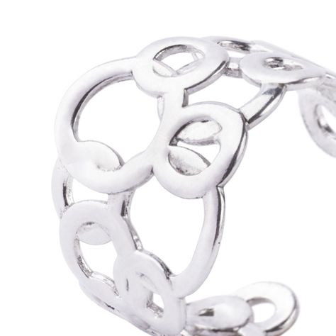 Anillo de Plata Esterlina 925 Circulos 18-2