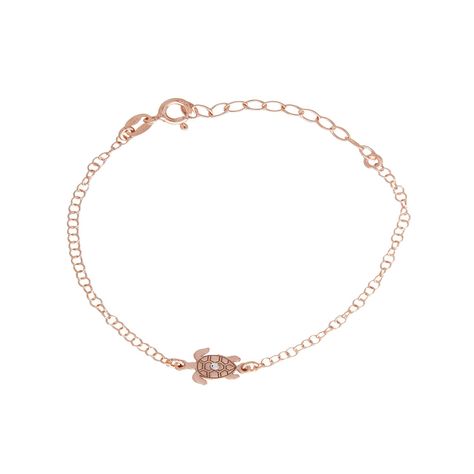 Pulsera de Plata Esterlina 925 Tortuga Circonita-0