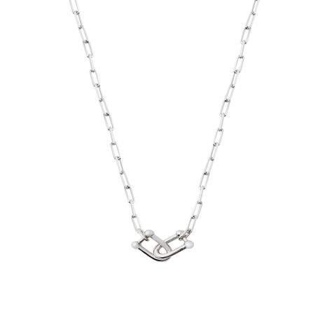 Collar de Plata Esterlina 925 Enlazados 192-0