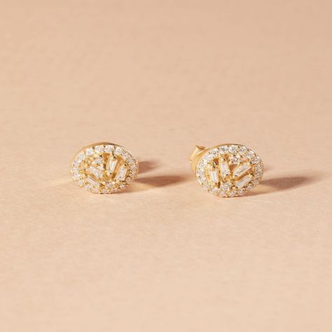 Aros de Oro 18kt Diamantes 31 Pts | Danielle Costantini-0