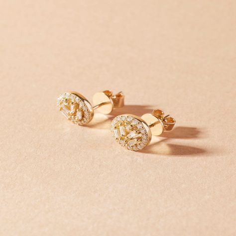 Aros de Oro 18kt Diamantes 31 Pts | Danielle Costantini-1