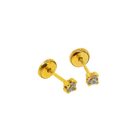 Aros de Oro 9kt Circonitas Punto 2,5mm-2