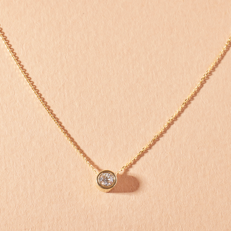 Collar de Oro 18kt con Diamantes 10 Pts Total - By Danielle Costantini-0