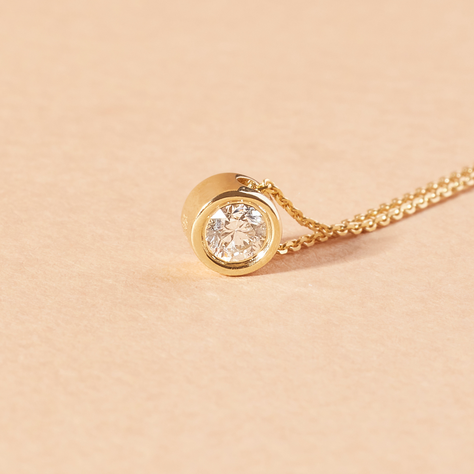 Collar de Oro 18kt con Diamantes 10 Pts Total - By Danielle Costantini-2