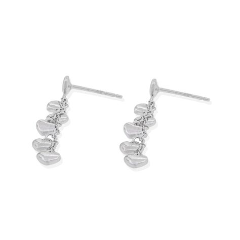 Aros de Plata Esterlina 925 Corazon Colgante Solido-1