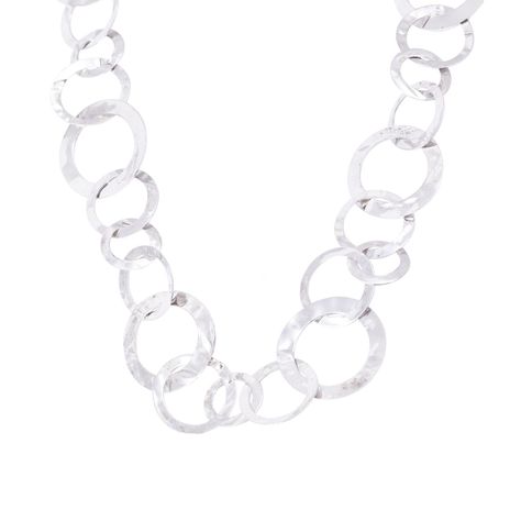 Collar de Plata Esterlina 925 con Eslabones Grandes-1
