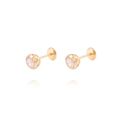 Aros de Oro 18kt Rosa de Francia bisel-0