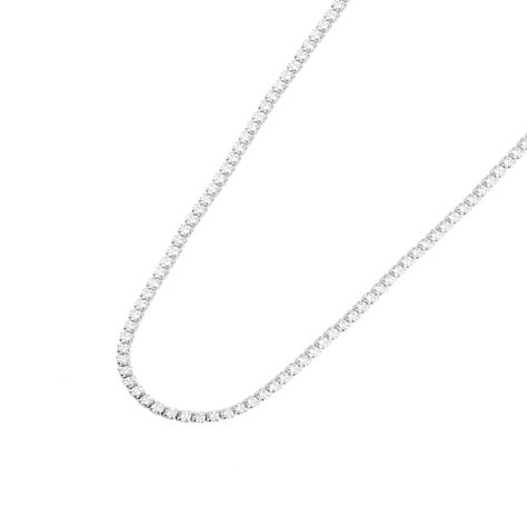 Collar de Plata Esterlina 925 Lienzo Circon-1