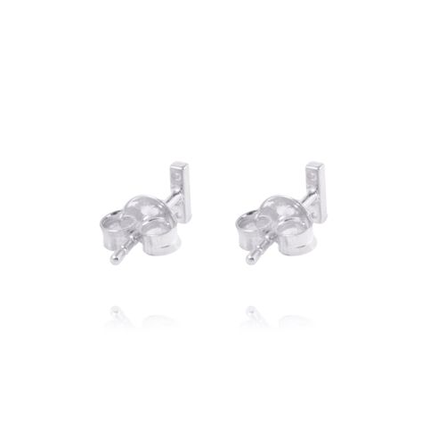 Aros de Plata Esterlina 925 Letra L-2